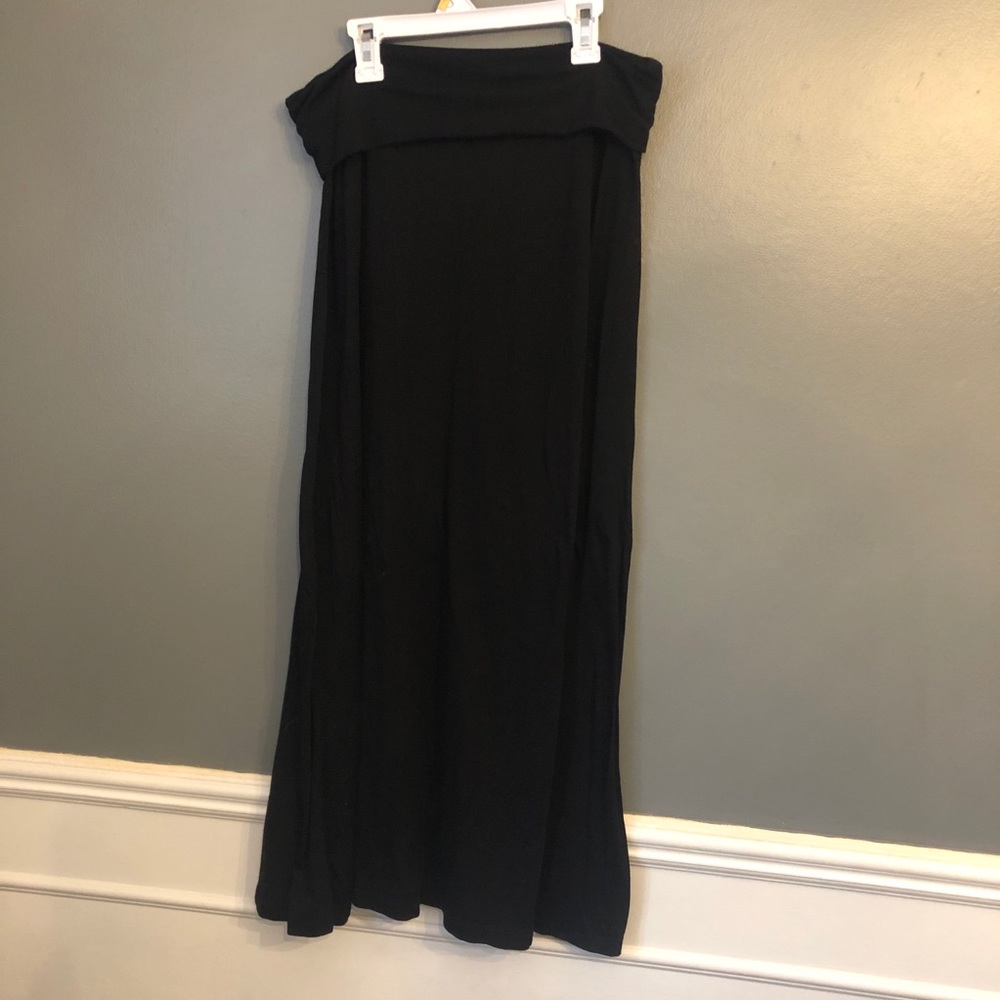 Black maxi skirt.